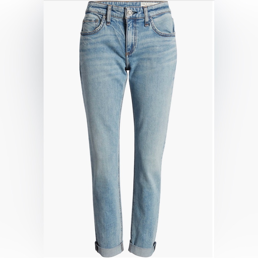 rag & bone Light Blue Straight Leg Jeans